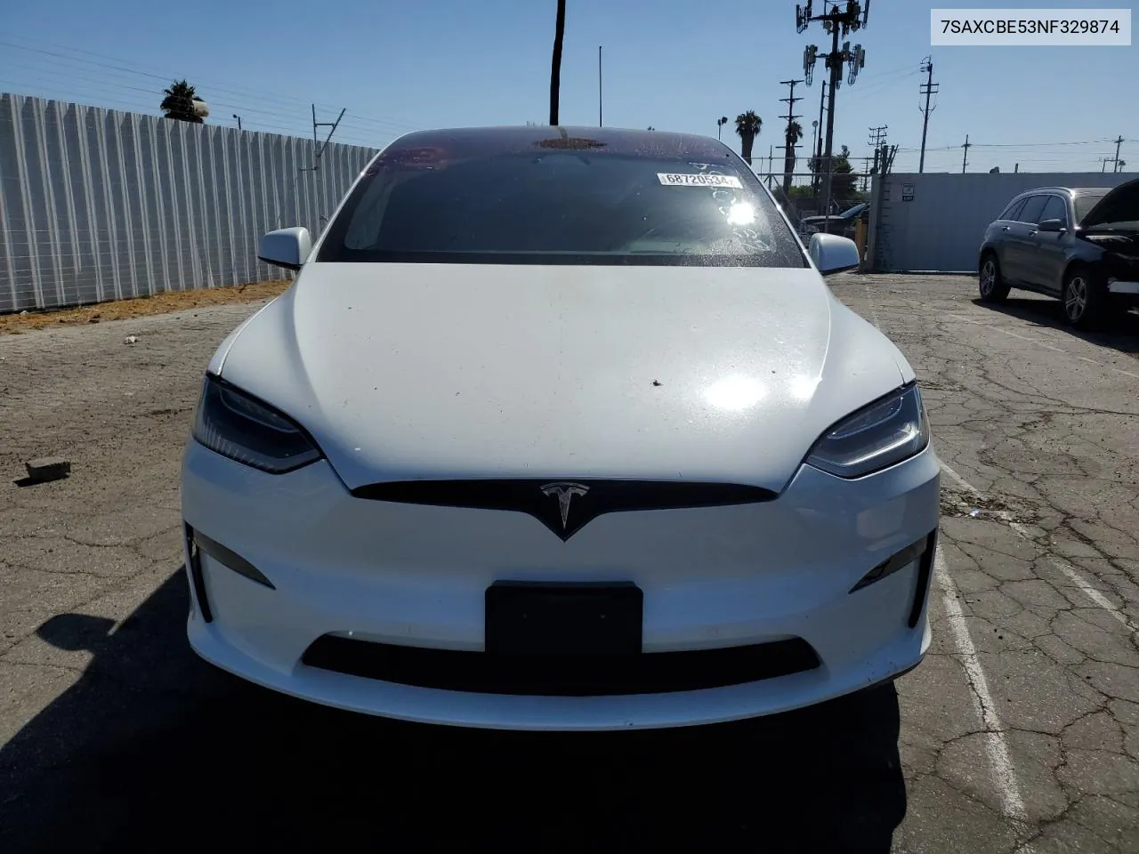 2022 Tesla Model X VIN: 7SAXCBE53NF329874 Lot: 68720534