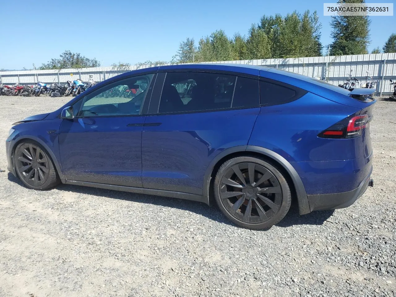 2022 Tesla Model X VIN: 7SAXCAE57NF362631 Lot: 69860724