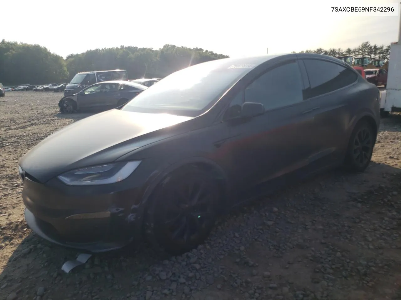 2022 Tesla Model X VIN: 7SAXCBE69NF342296 Lot: 70029914