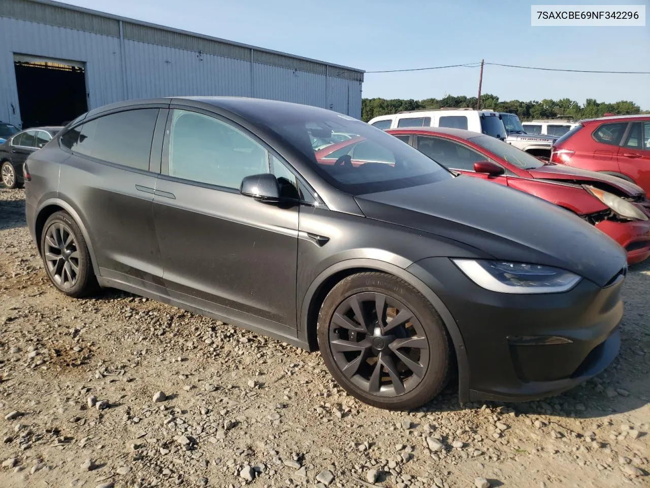 2022 Tesla Model X VIN: 7SAXCBE69NF342296 Lot: 70029914