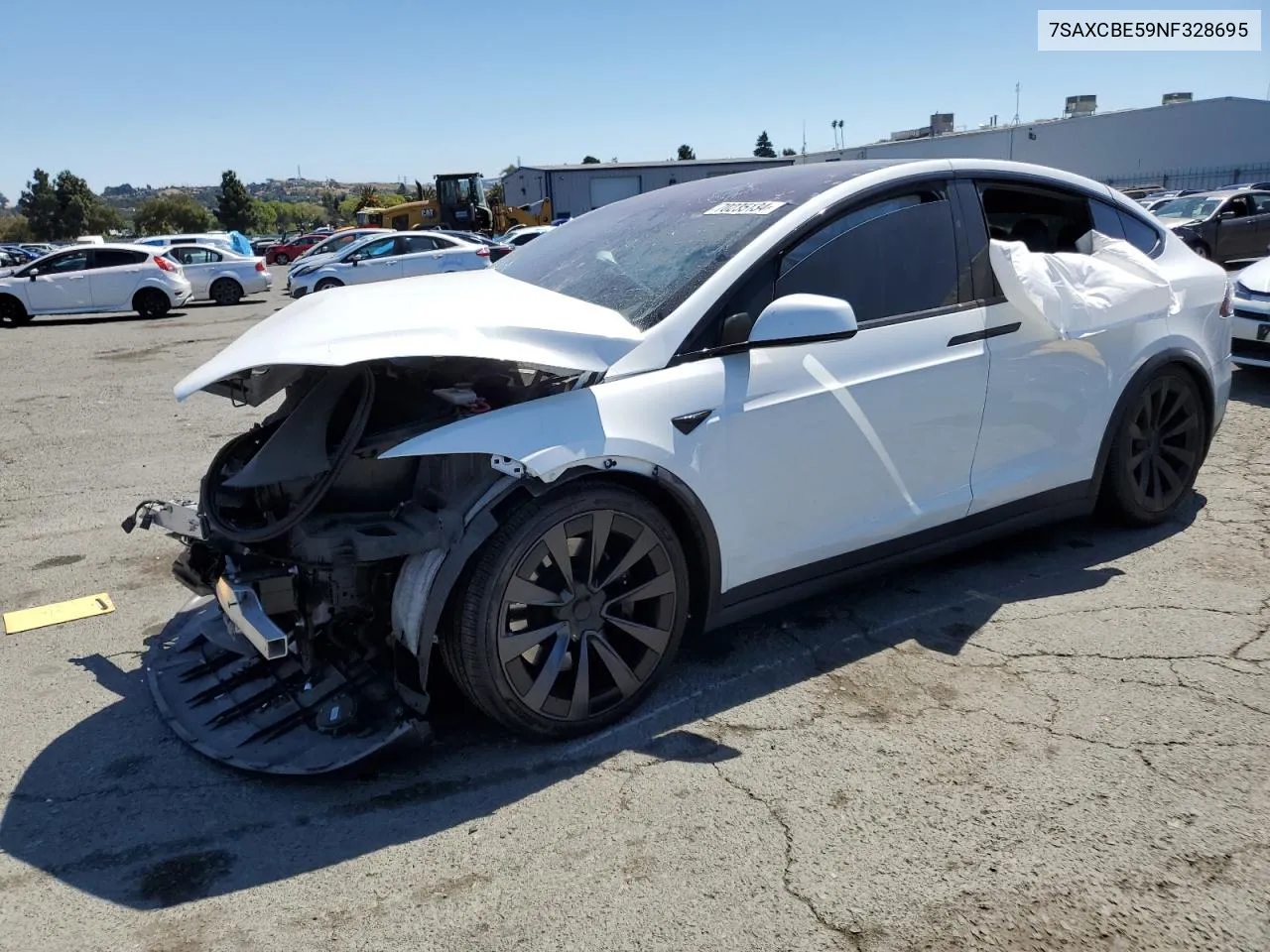 2022 Tesla Model X VIN: 7SAXCBE59NF328695 Lot: 70235134