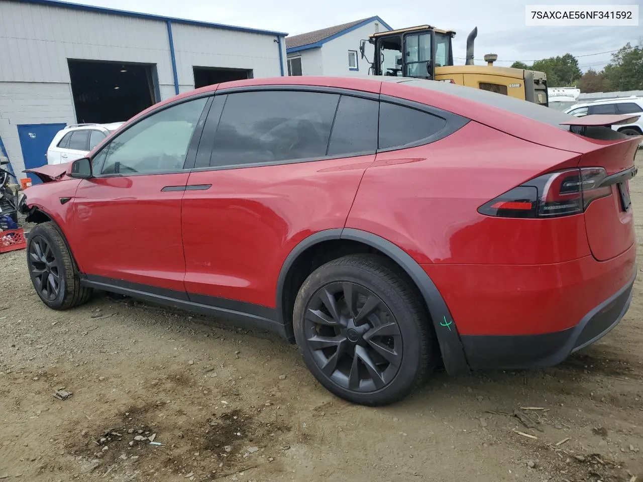 2022 Tesla Model X VIN: 7SAXCAE56NF341592 Lot: 72616384