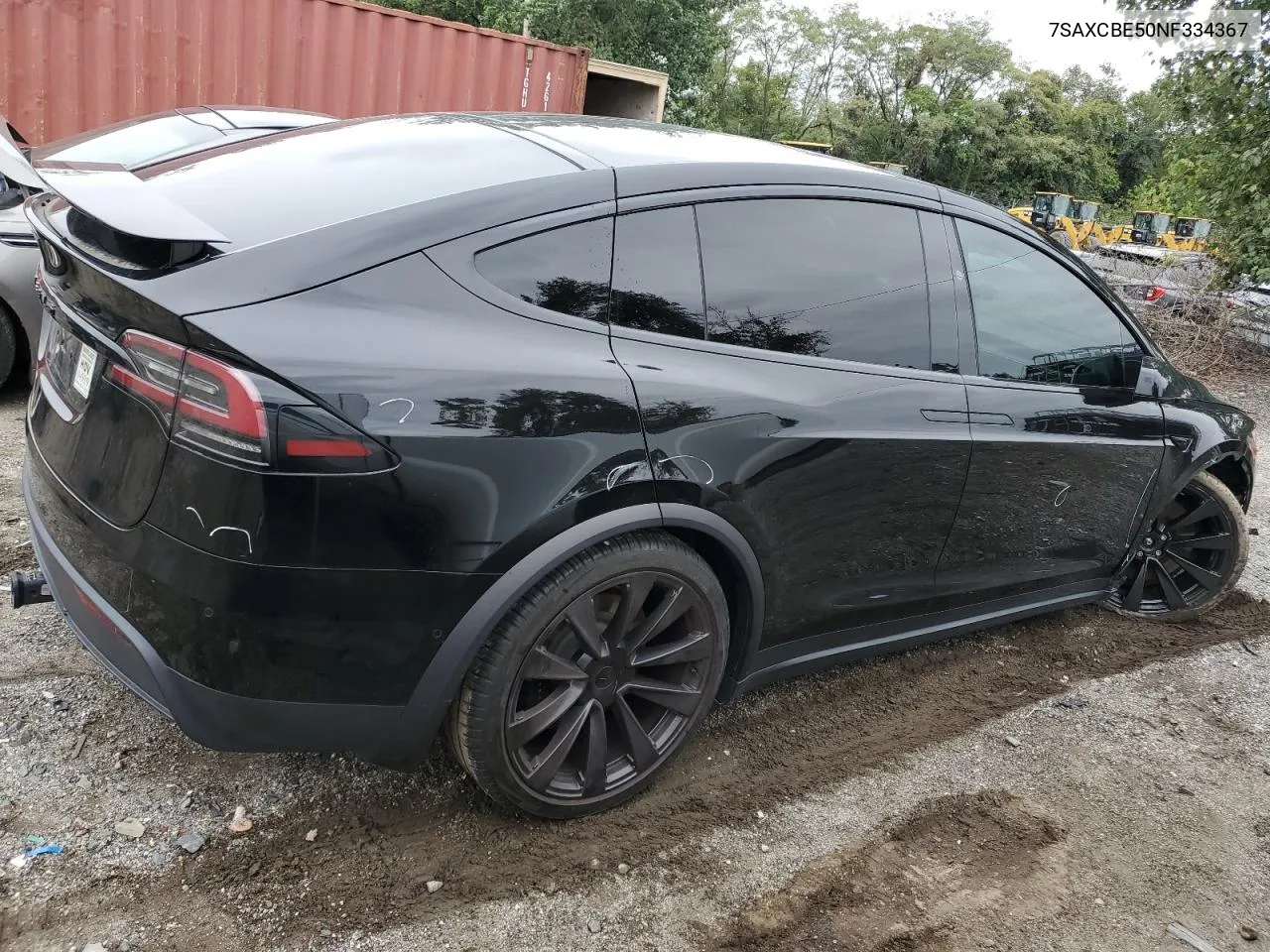 2022 Tesla Model X VIN: 7SAXCBE50NF334367 Lot: 72753304