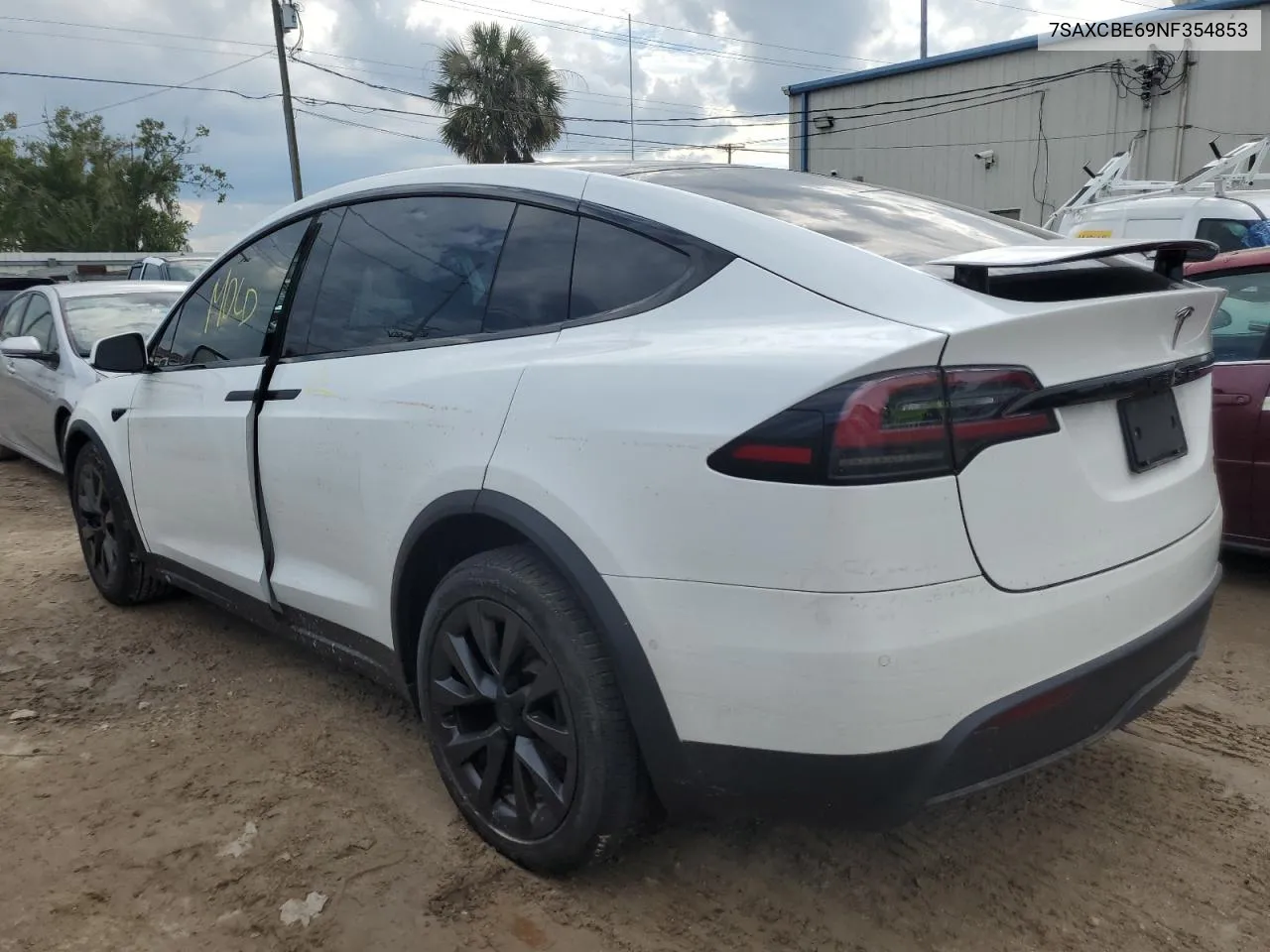 2022 Tesla Model X VIN: 7SAXCBE69NF354853 Lot: 74124934