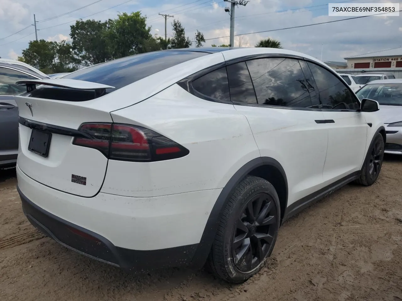 2022 Tesla Model X VIN: 7SAXCBE69NF354853 Lot: 74124934