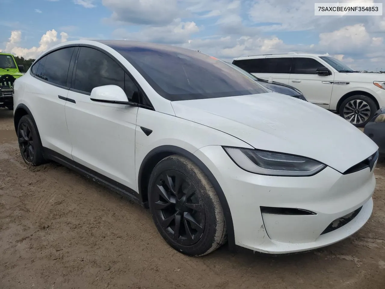 2022 Tesla Model X VIN: 7SAXCBE69NF354853 Lot: 74124934