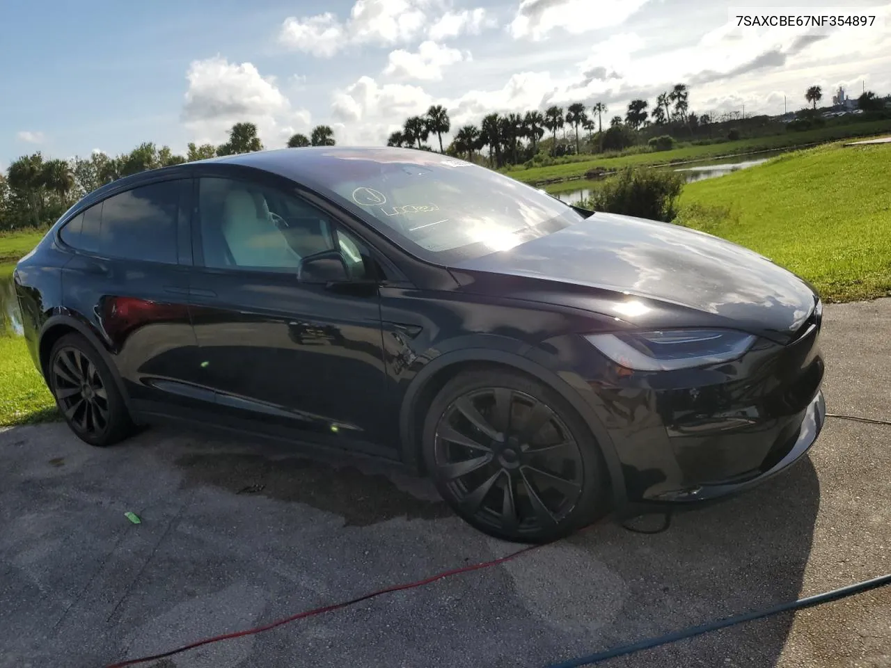 2022 Tesla Model X VIN: 7SAXCBE67NF354897 Lot: 74385994