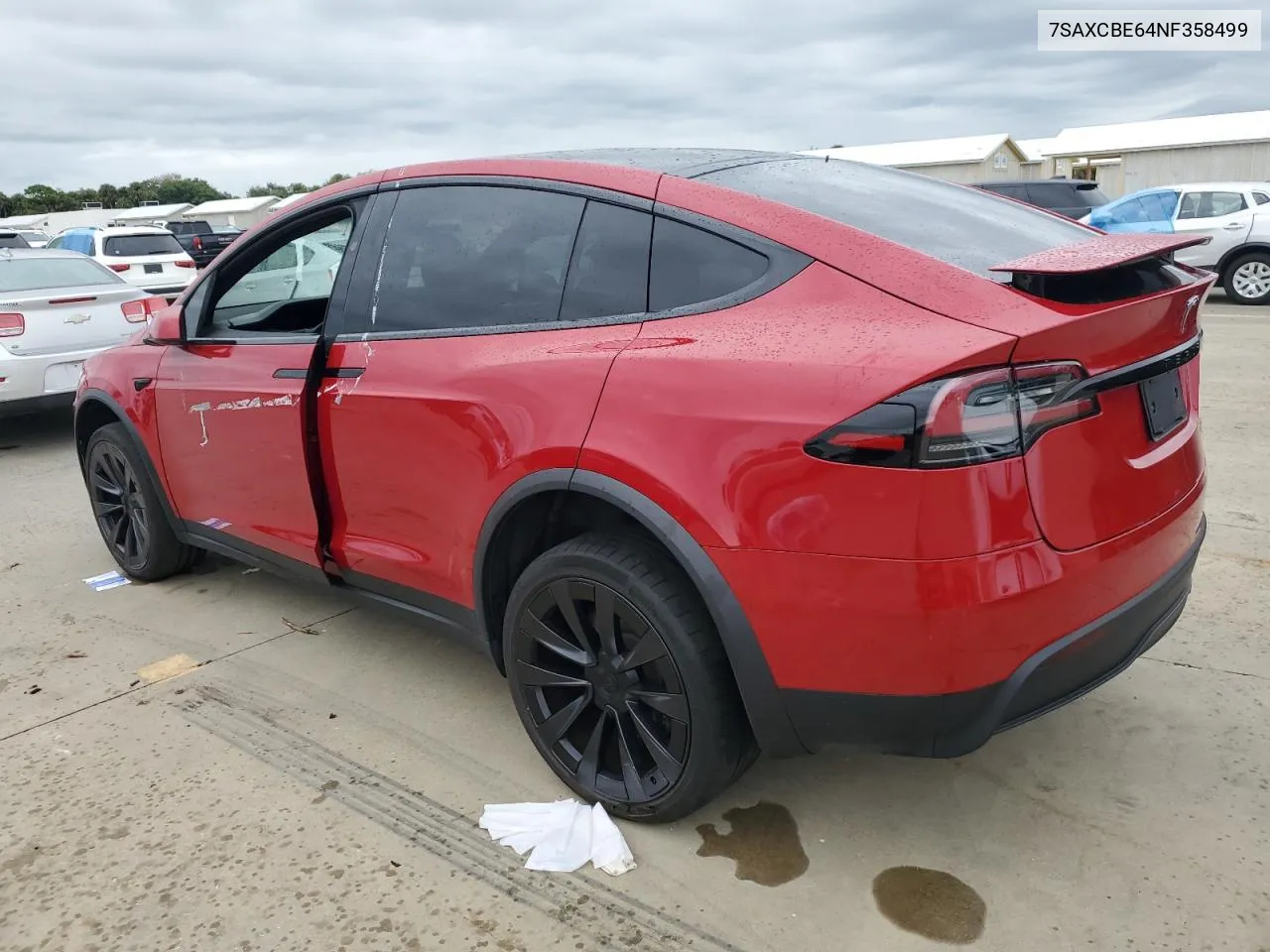 2022 Tesla Model X VIN: 7SAXCBE64NF358499 Lot: 74632304