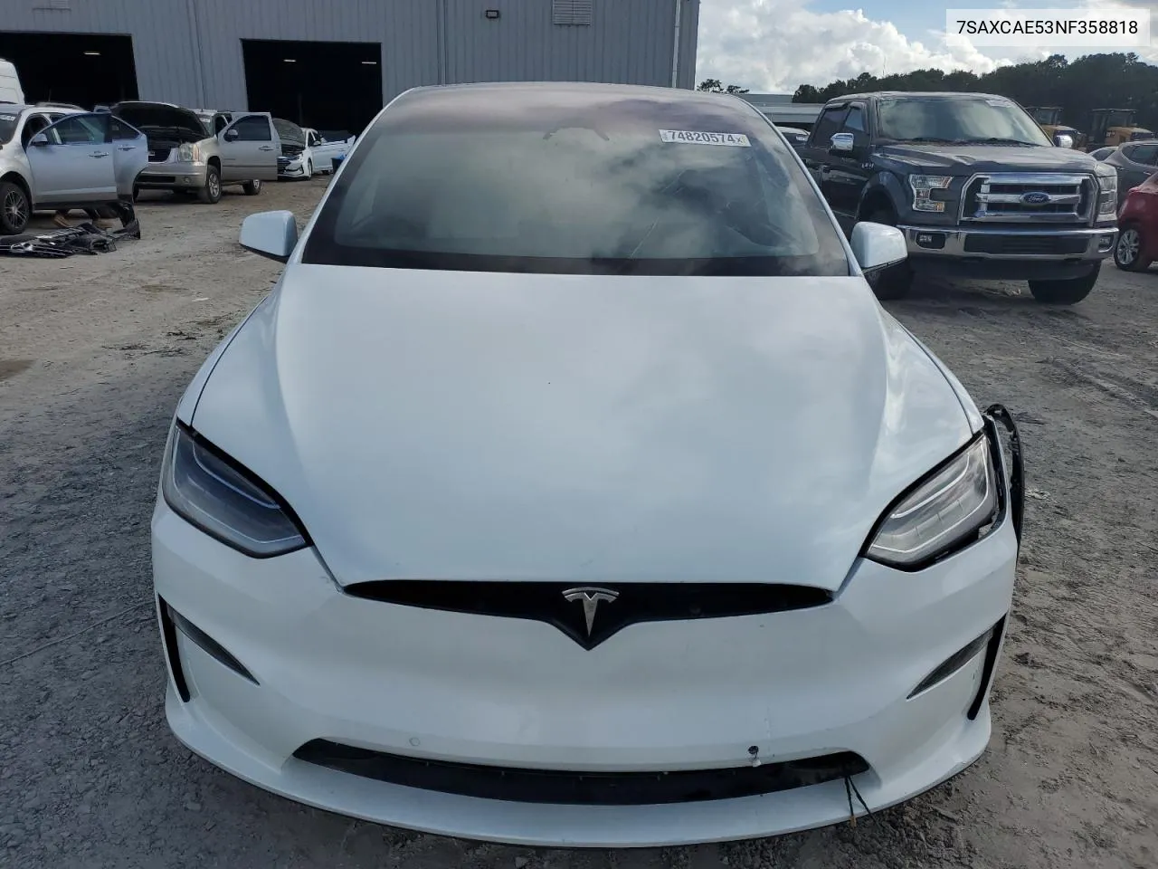 2022 Tesla Model X VIN: 7SAXCAE53NF358818 Lot: 74820574