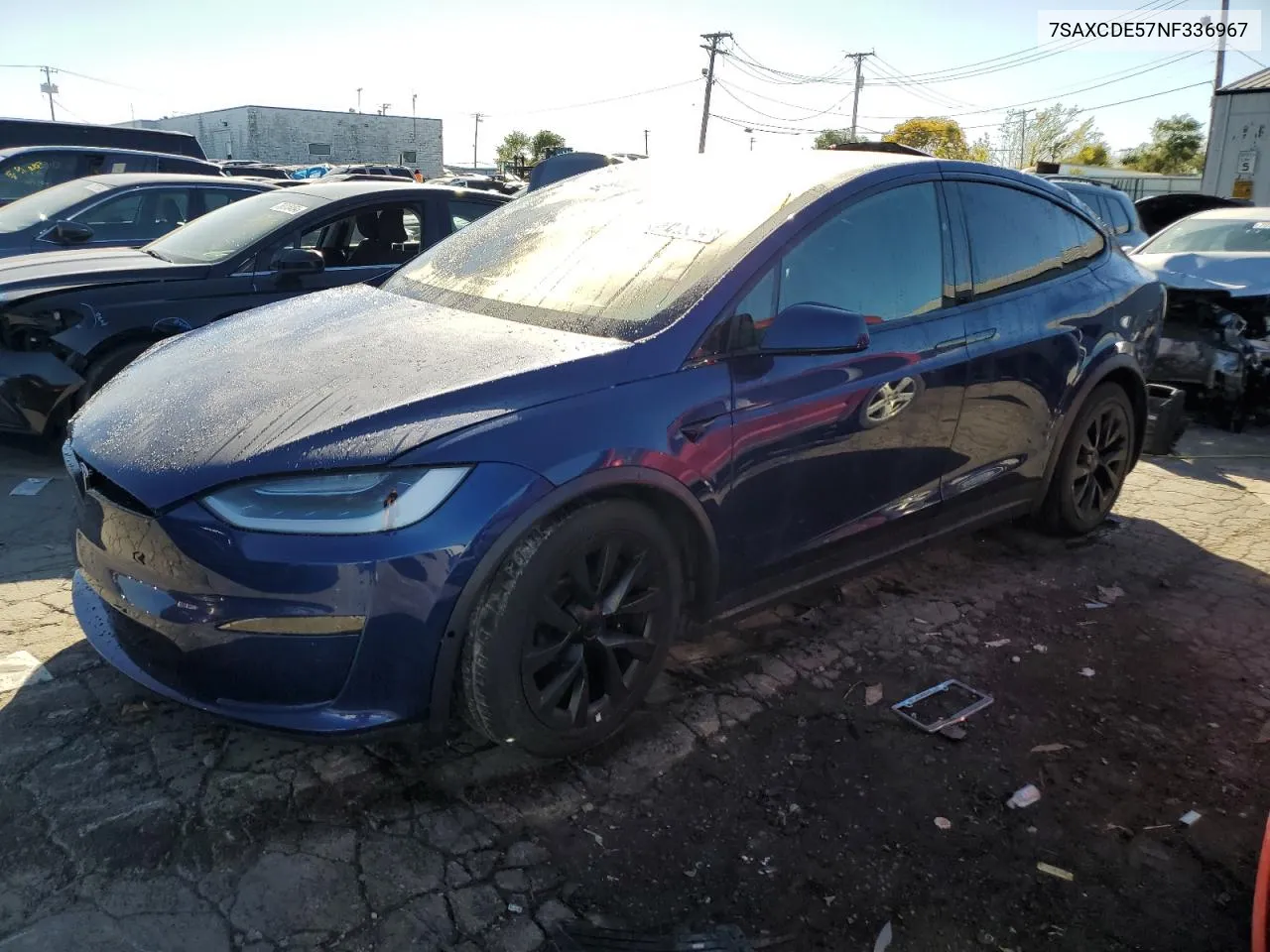 2022 Tesla Model X VIN: 7SAXCDE57NF336967 Lot: 76068234