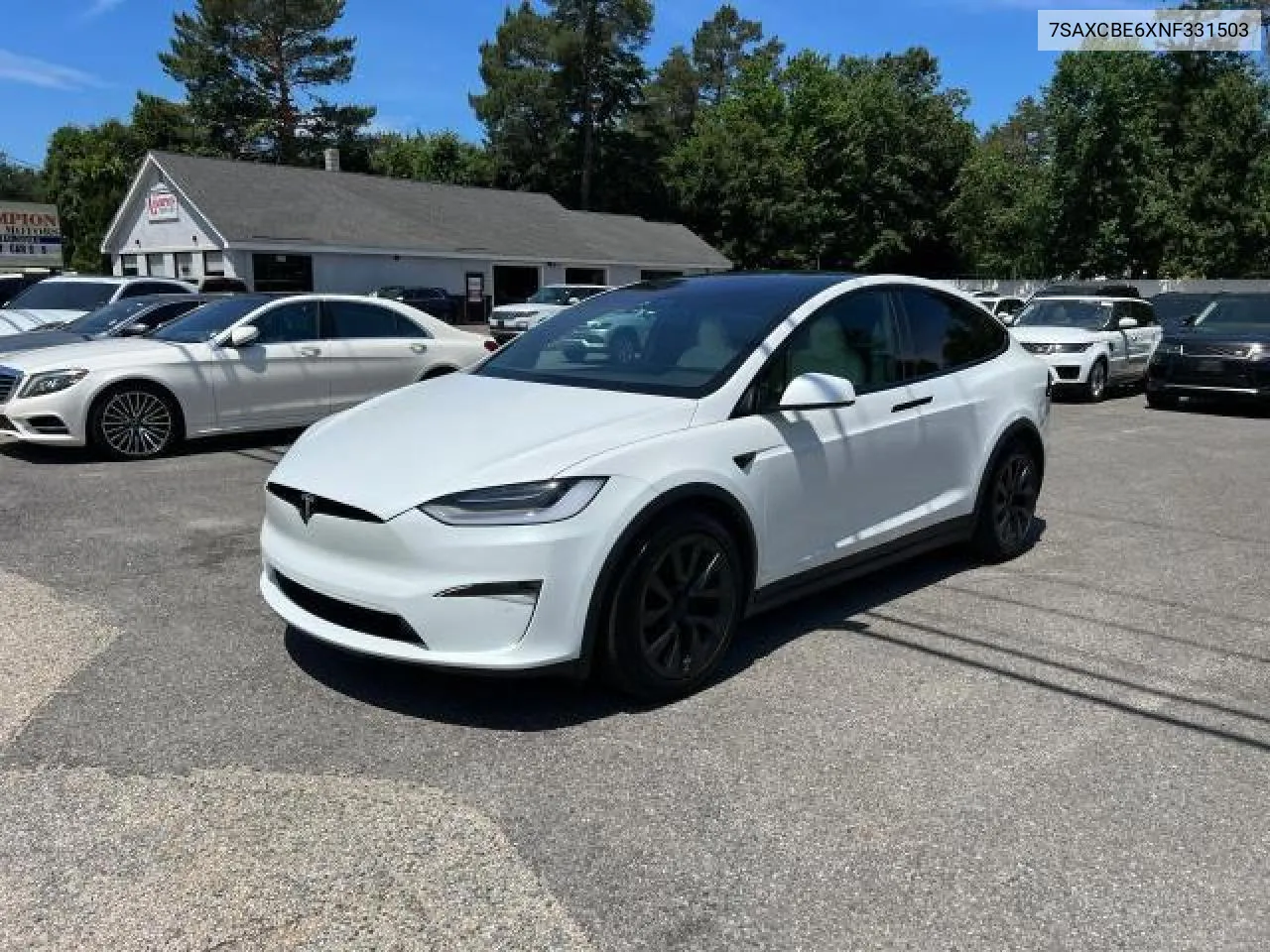 2022 Tesla Model X VIN: 7SAXCBE6XNF331503 Lot: 76763574