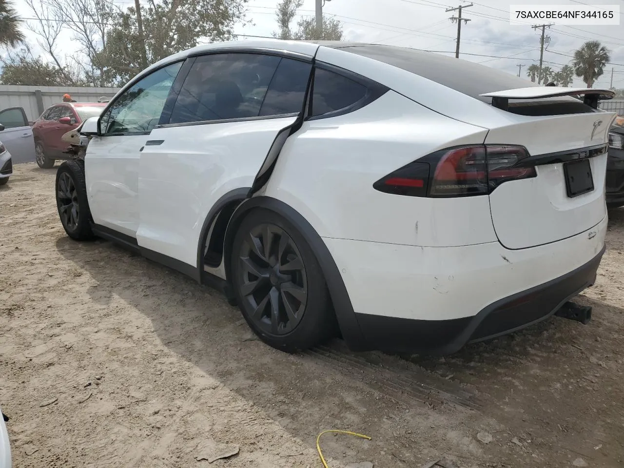 2022 Tesla Model X VIN: 7SAXCBE64NF344165 Lot: 76791094