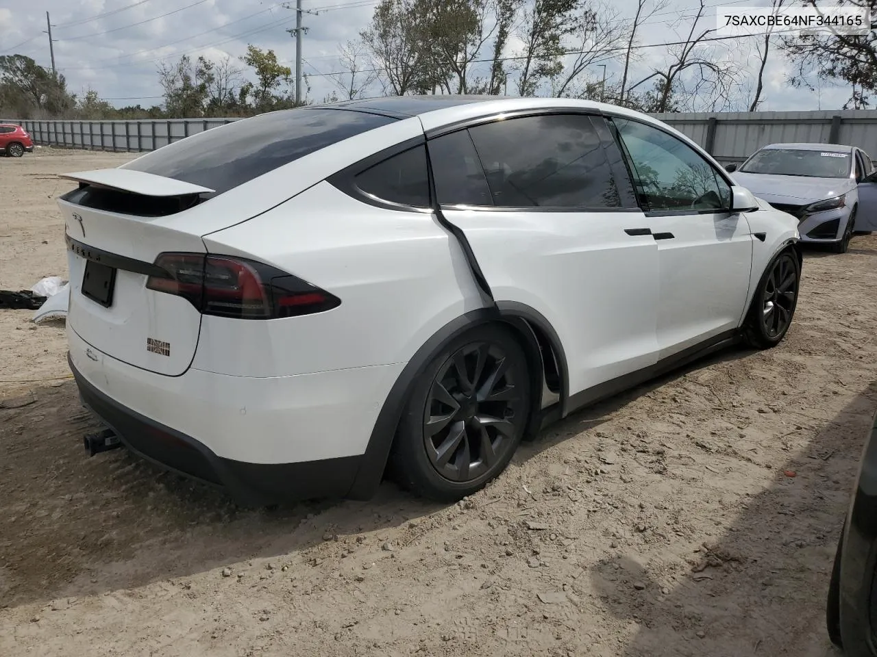 2022 Tesla Model X VIN: 7SAXCBE64NF344165 Lot: 76791094