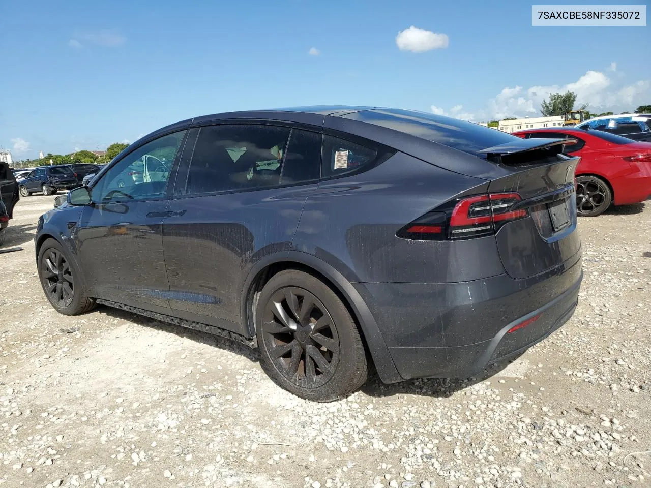 2022 Tesla Model X VIN: 7SAXCBE58NF335072 Lot: 77202054