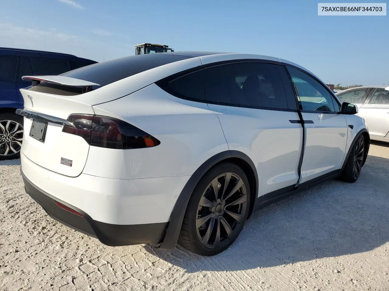 2022 Tesla Model X VIN: 7SAXCBE66NF344703 Lot: 78098614