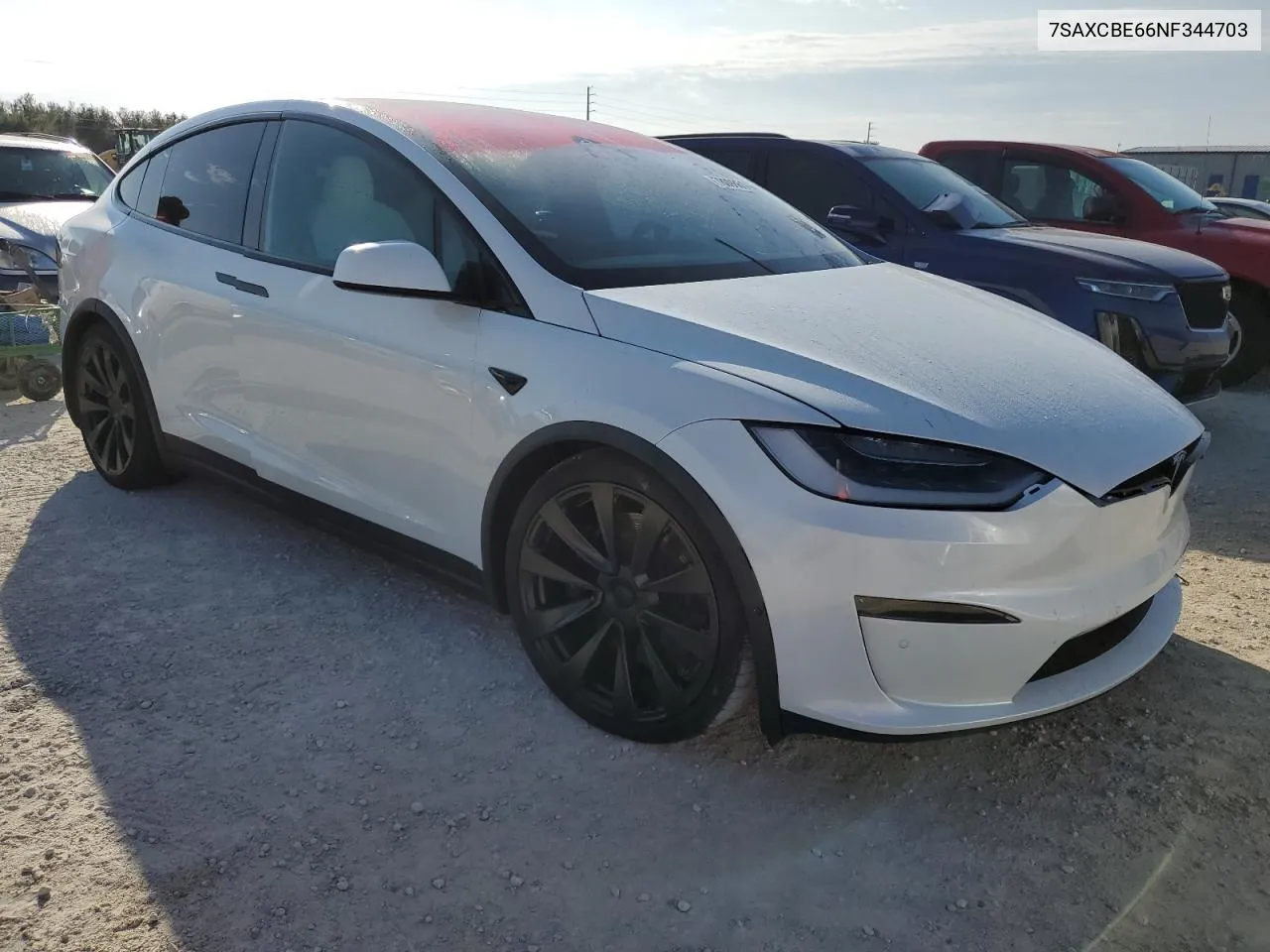 2022 Tesla Model X VIN: 7SAXCBE66NF344703 Lot: 78098614