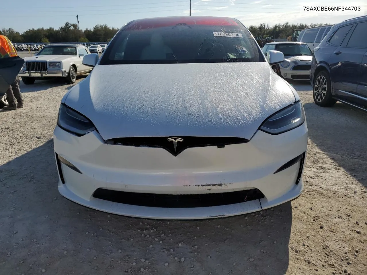 2022 Tesla Model X VIN: 7SAXCBE66NF344703 Lot: 78098614