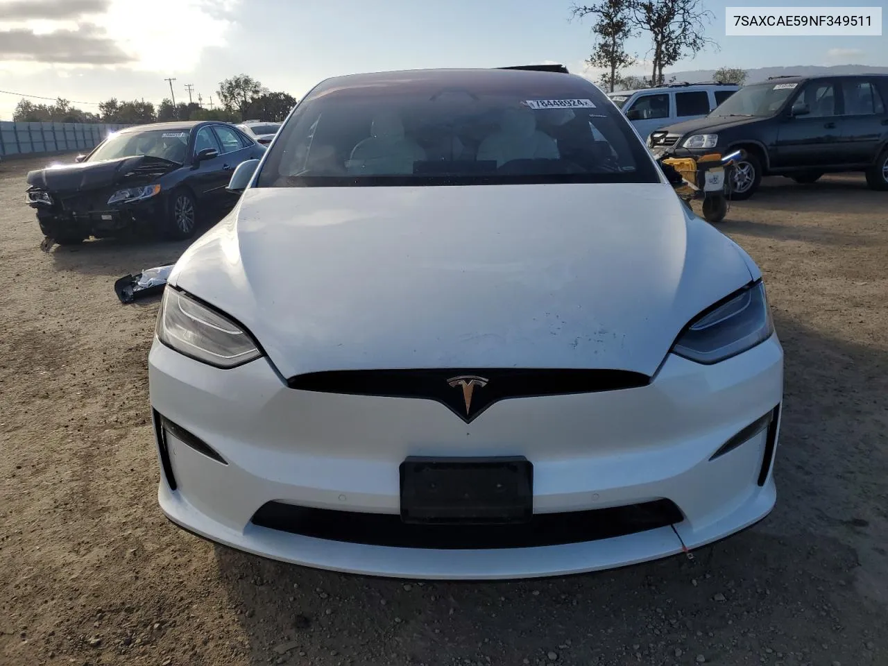 2022 Tesla Model X VIN: 7SAXCAE59NF349511 Lot: 78448924