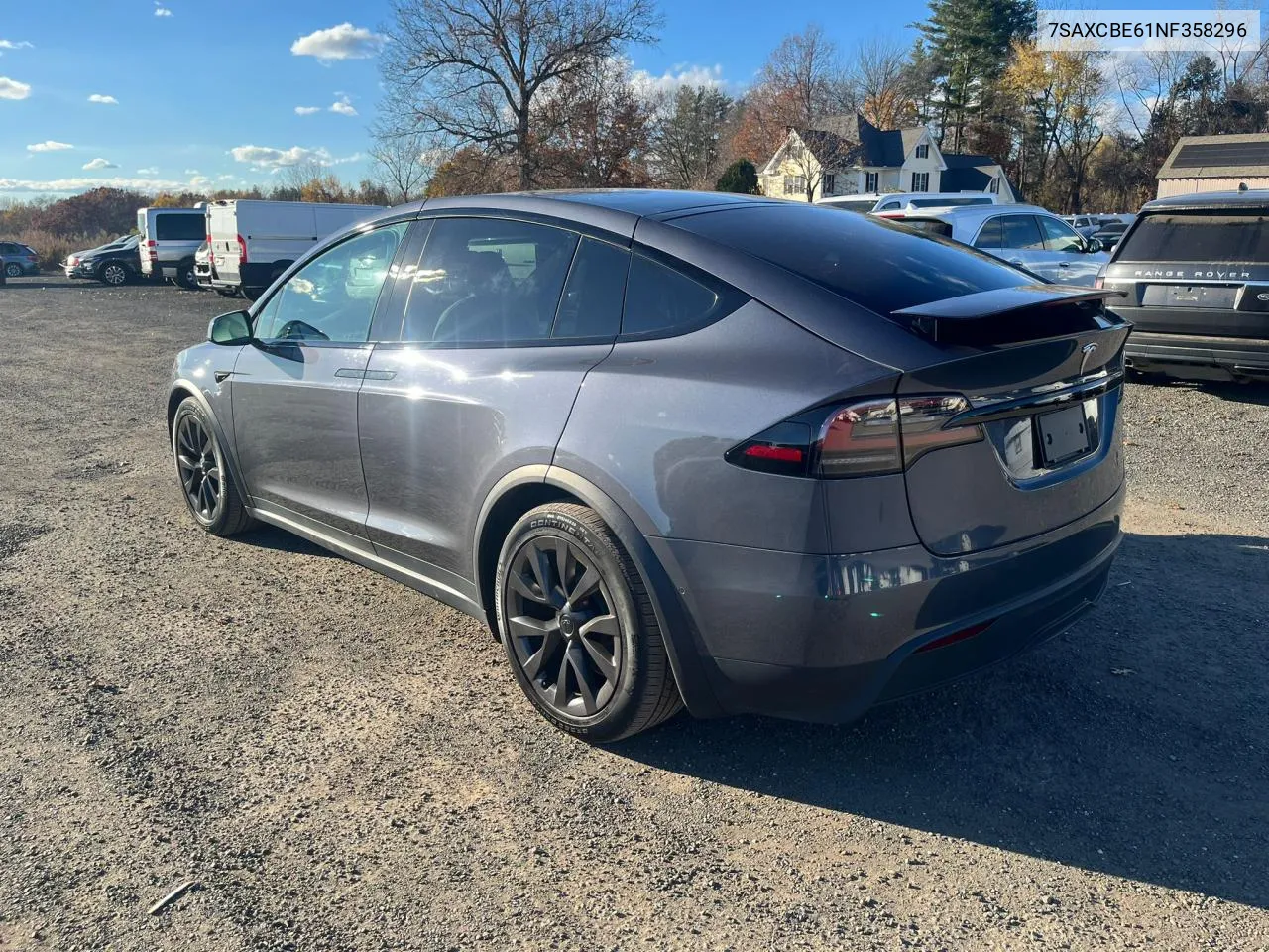 2022 Tesla Model X VIN: 7SAXCBE61NF358296 Lot: 80233304