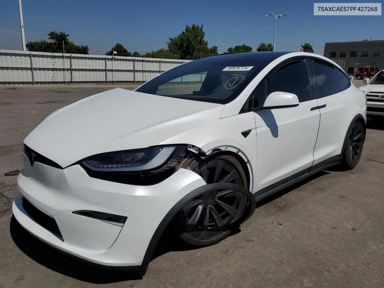 2023 Tesla Model X VIN: 7SAXCAE57PF427268 Lot: 58826724