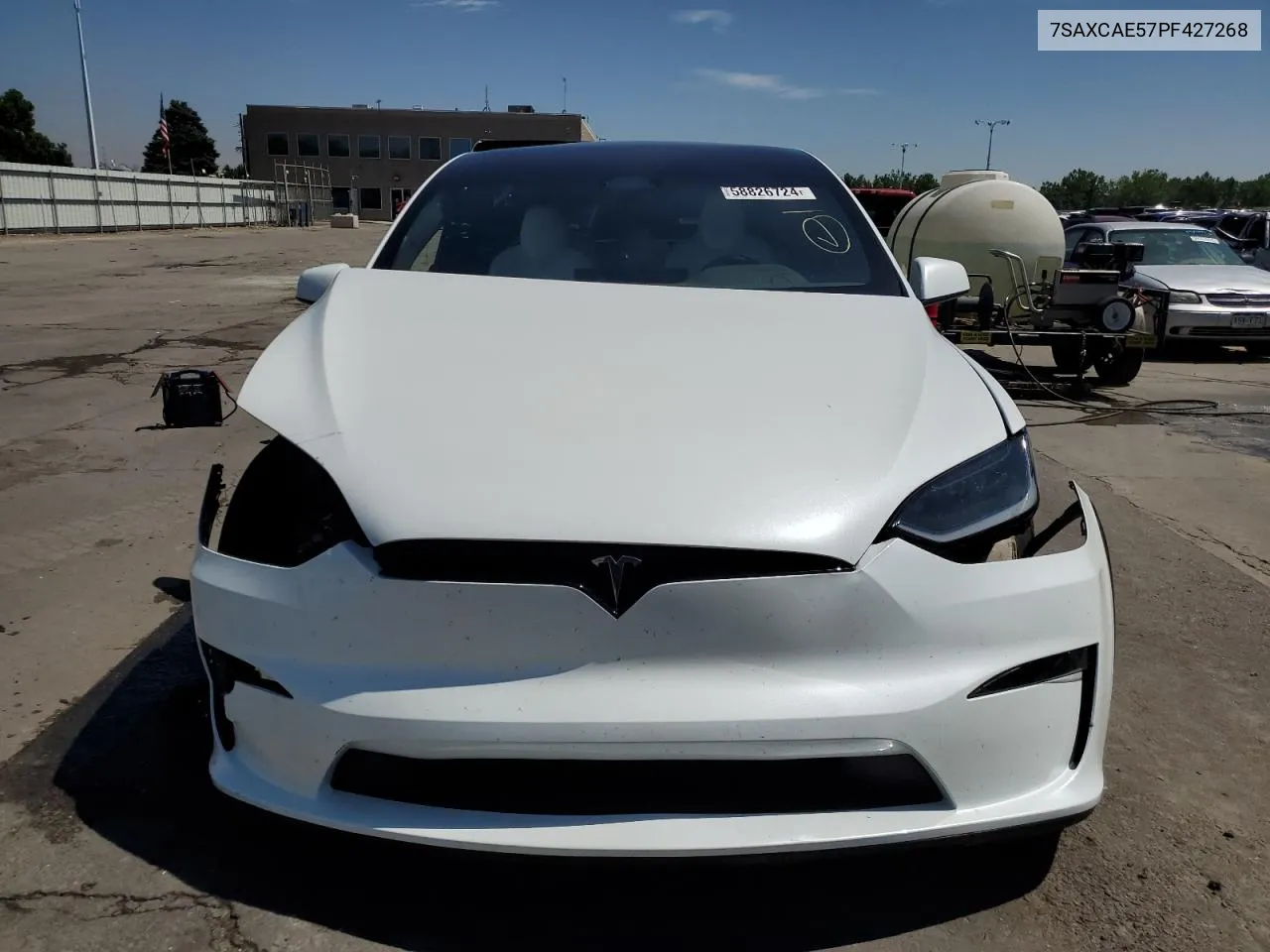 2023 Tesla Model X VIN: 7SAXCAE57PF427268 Lot: 58826724