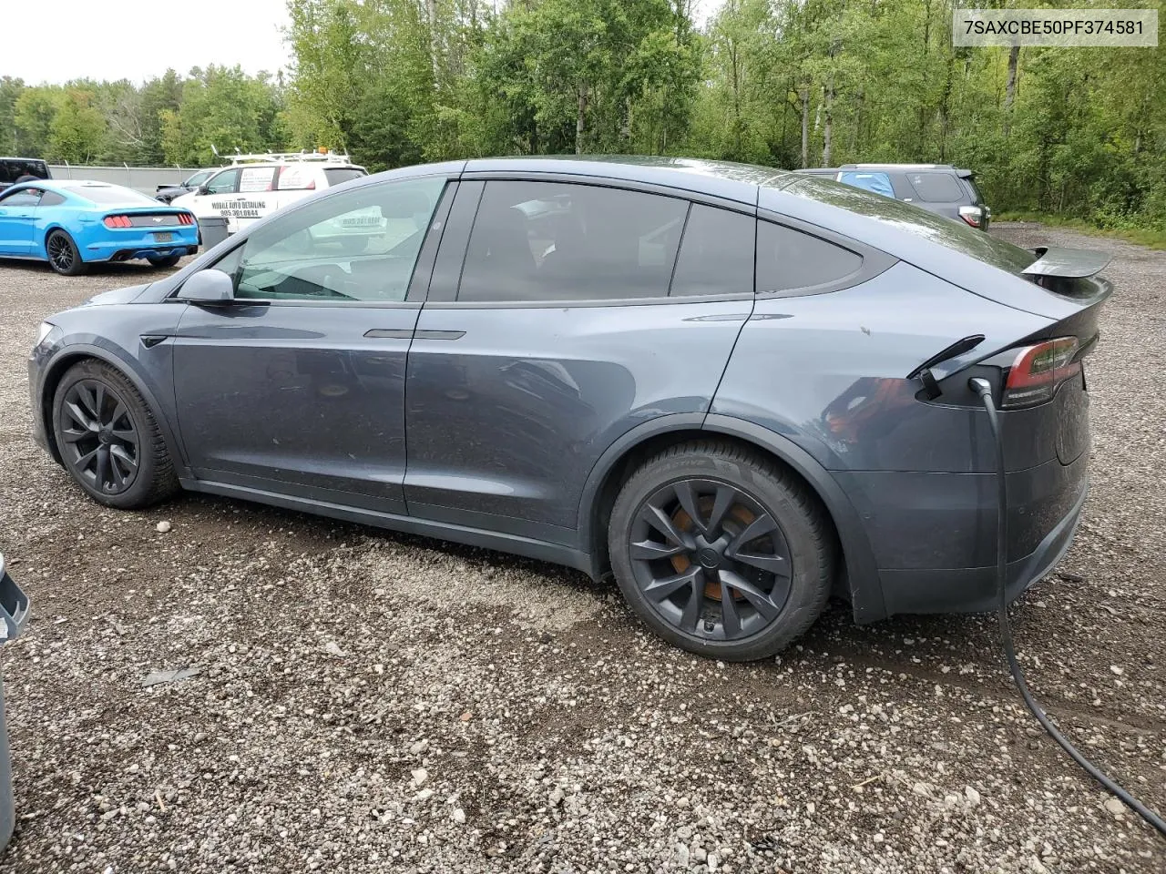 2023 Tesla Model X VIN: 7SAXCBE50PF374581 Lot: 67861194