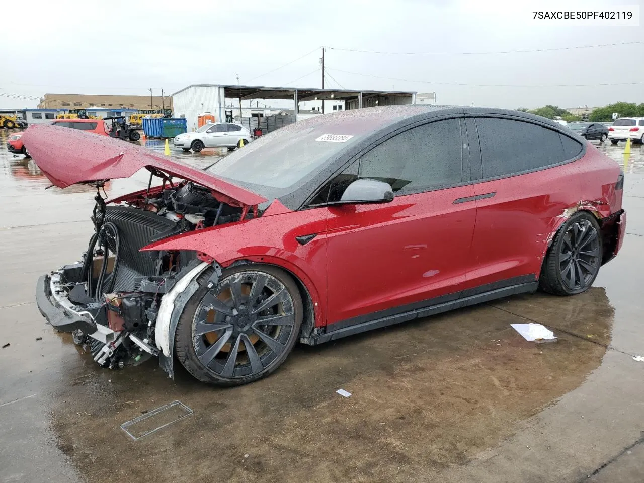 2023 Tesla Model X VIN: 7SAXCBE50PF402119 Lot: 69883384