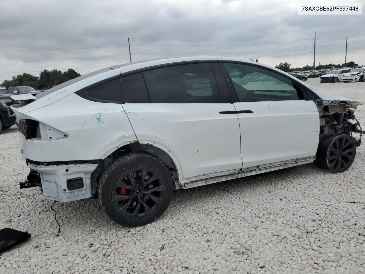 2023 Tesla Model X VIN: 7SAXCBE62PF397448 Lot: 72042624