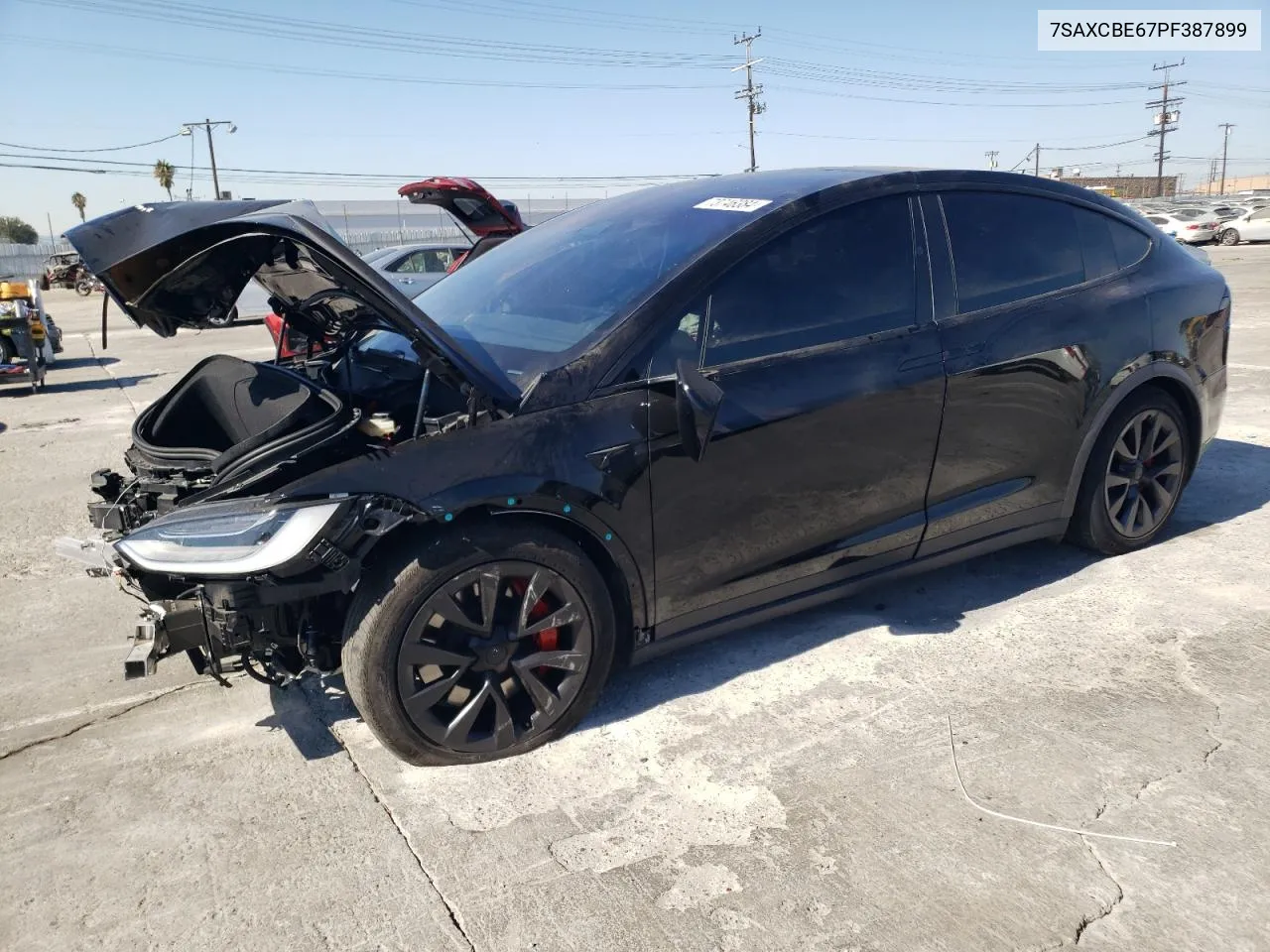 2023 Tesla Model X VIN: 7SAXCBE67PF387899 Lot: 73746384