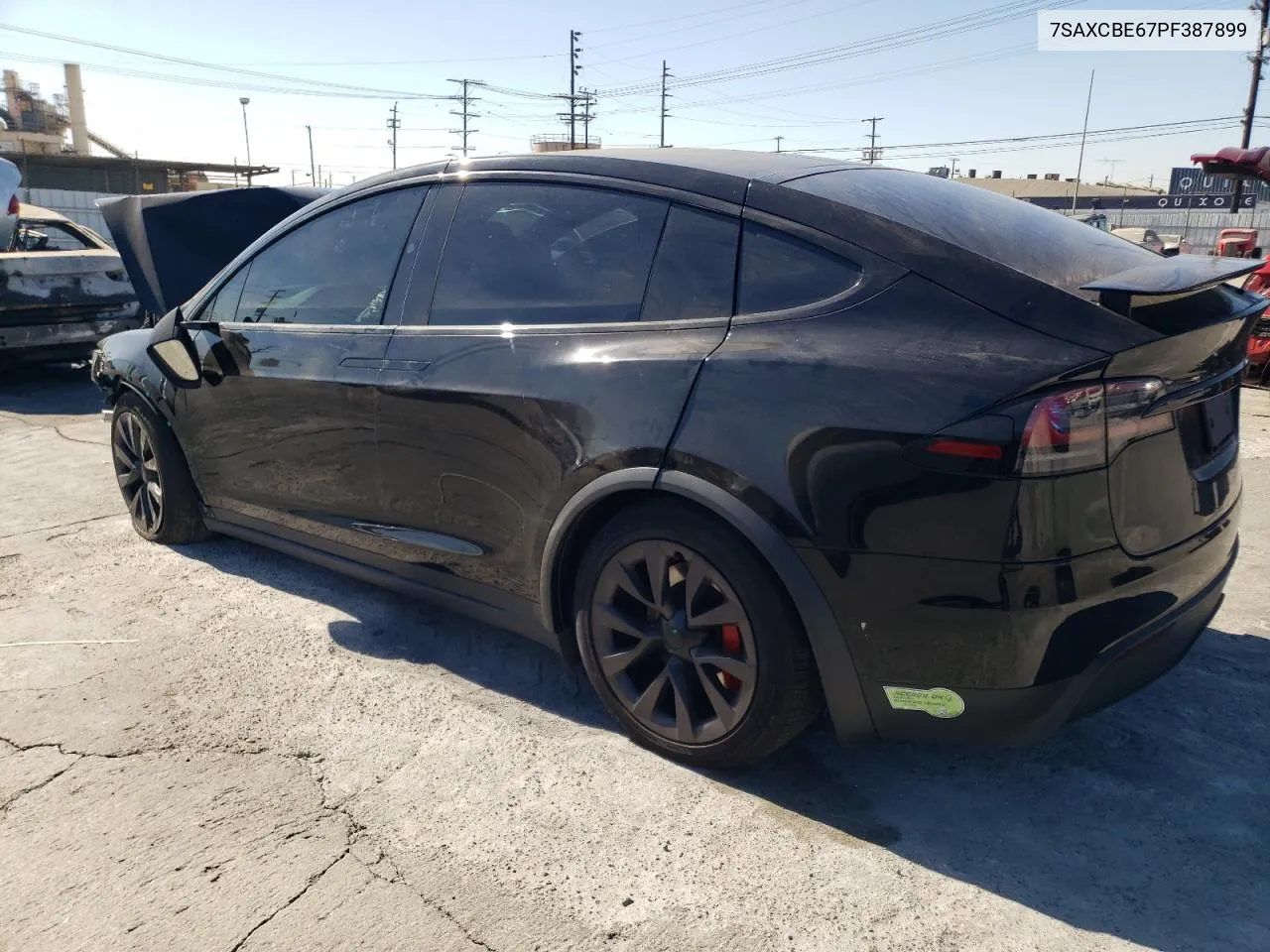 2023 Tesla Model X VIN: 7SAXCBE67PF387899 Lot: 73746384