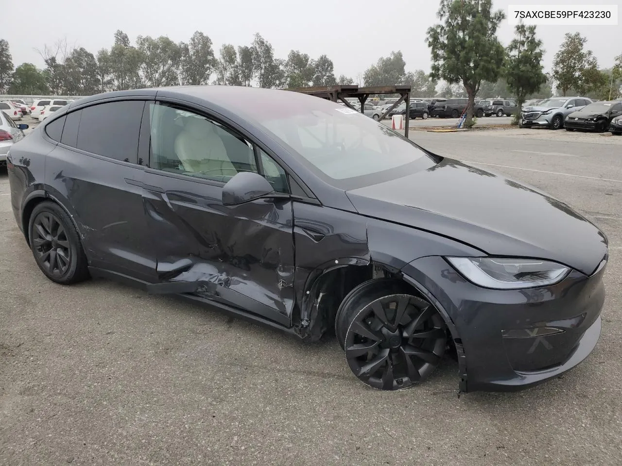 2023 Tesla Model X VIN: 7SAXCBE59PF423230 Lot: 75038164