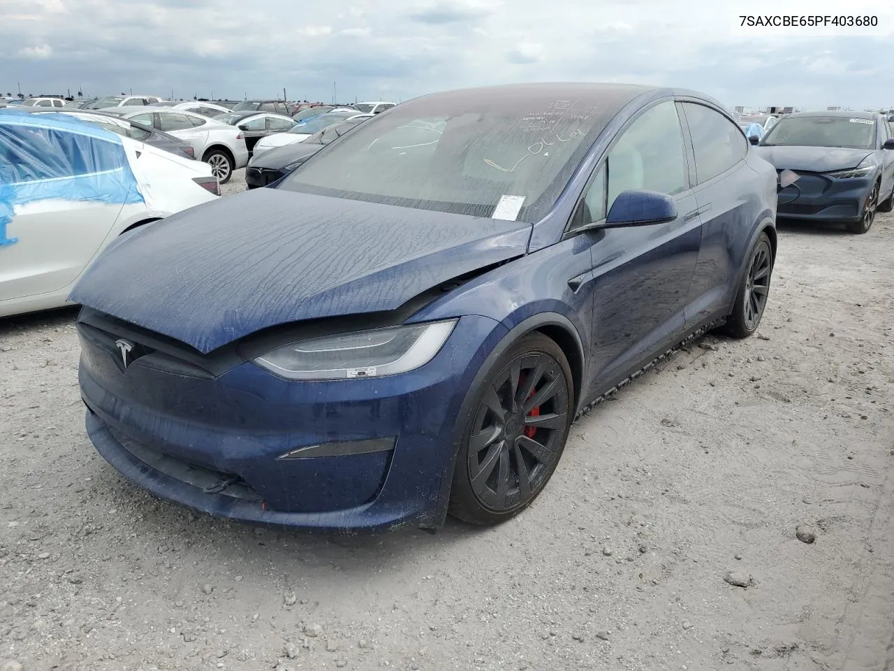 2023 Tesla Model X VIN: 7SAXCBE65PF403680 Lot: 75653954