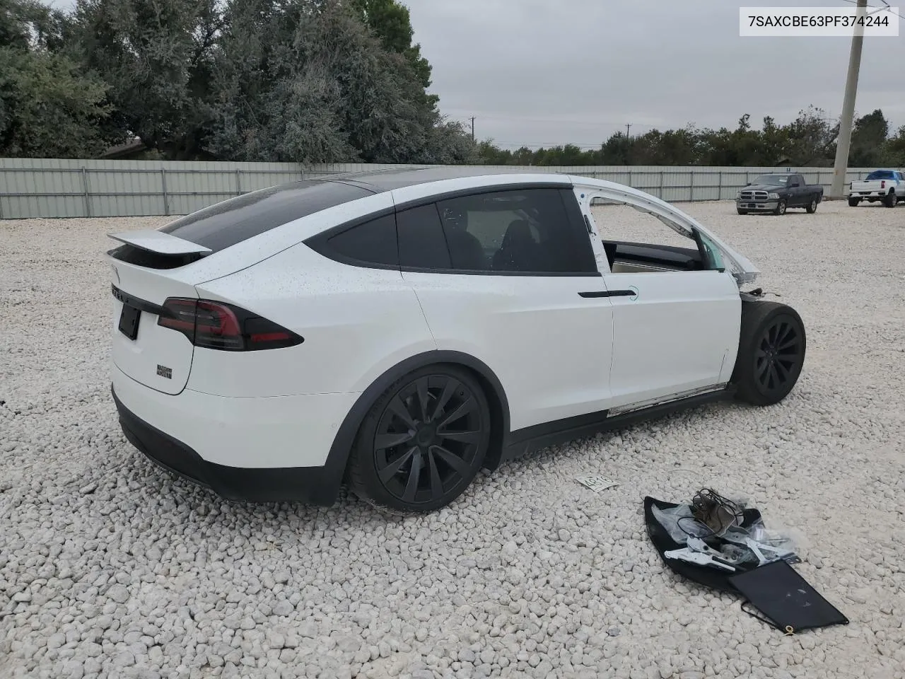 2023 Tesla Model X VIN: 7SAXCBE63PF374244 Lot: 78444134