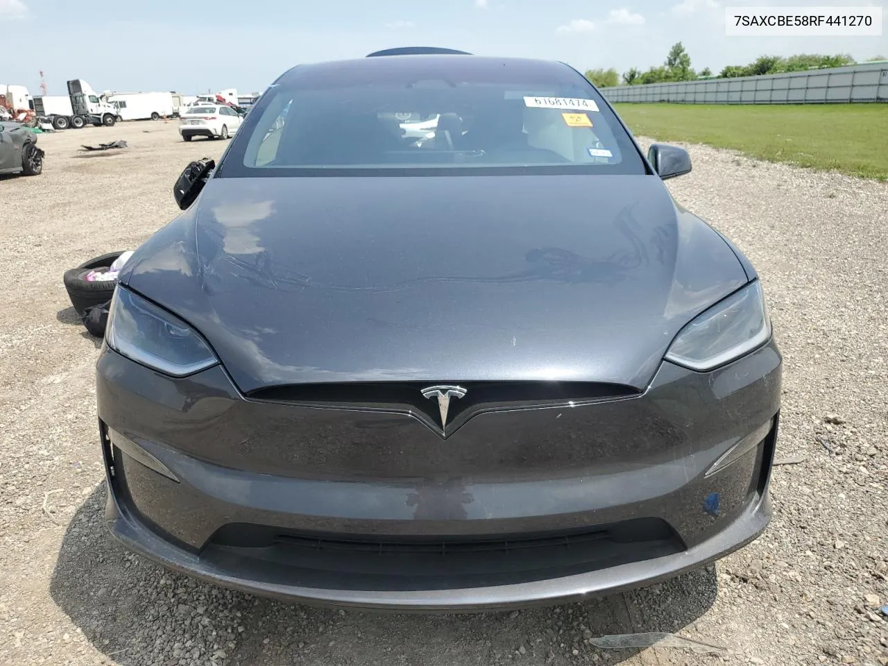 2024 Tesla Model X VIN: 7SAXCBE58RF441270 Lot: 61681474