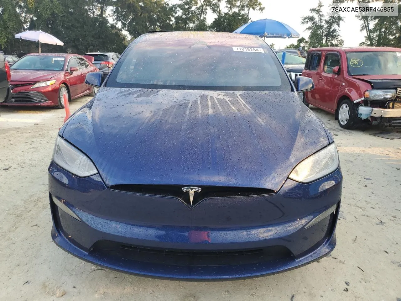 2024 Tesla Model X VIN: 7SAXCAE53RF446855 Lot: 71816284