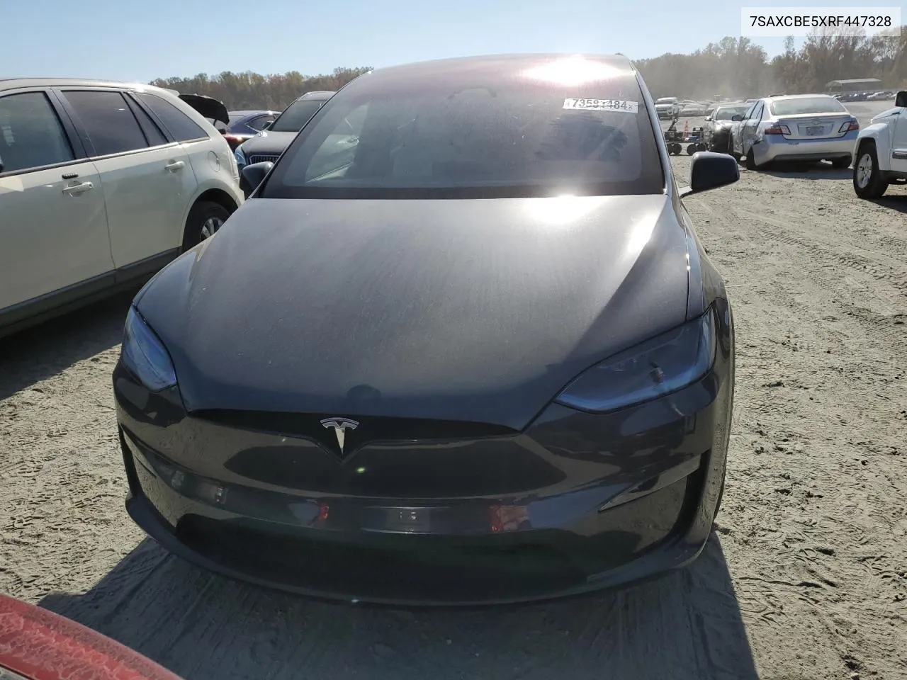 2024 Tesla Model X VIN: 7SAXCBE5XRF447328 Lot: 73581484