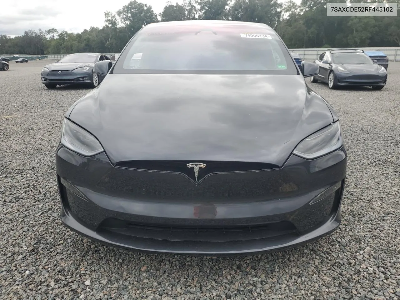 2024 Tesla Model X VIN: 7SAXCDE52RF445102 Lot: 74000134