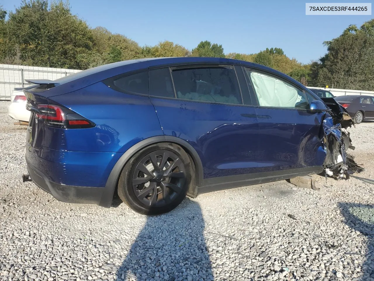 2024 Tesla Model X VIN: 7SAXCDE53RF444265 Lot: 75042204