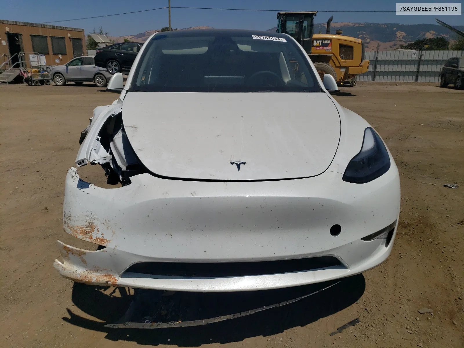 2023 Tesla Model Y VIN: 7SAYGDEE5PF861196 Lot: 66751434