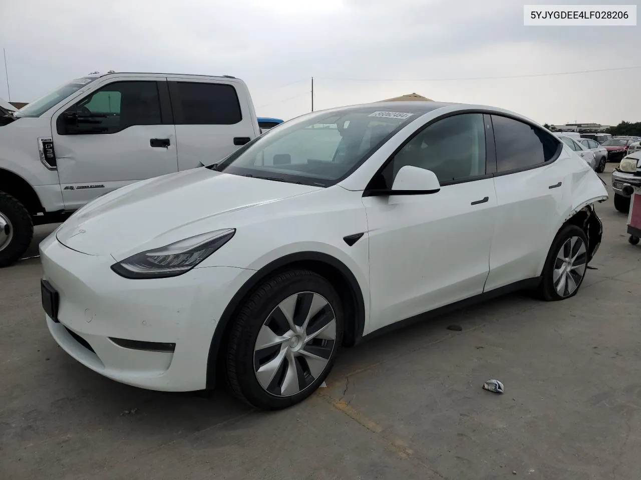 2020 Tesla Model Y VIN: 5YJYGDEE4LF028206 Lot: 56062484