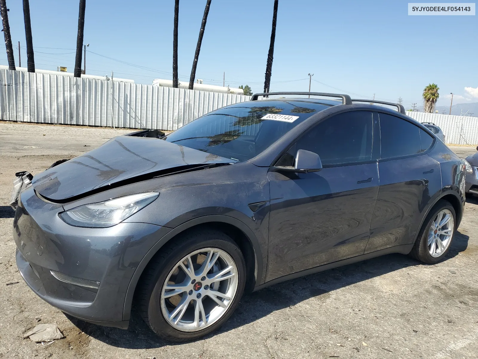 2020 Tesla Model Y VIN: 5YJYGDEE4LF054143 Lot: 63321144