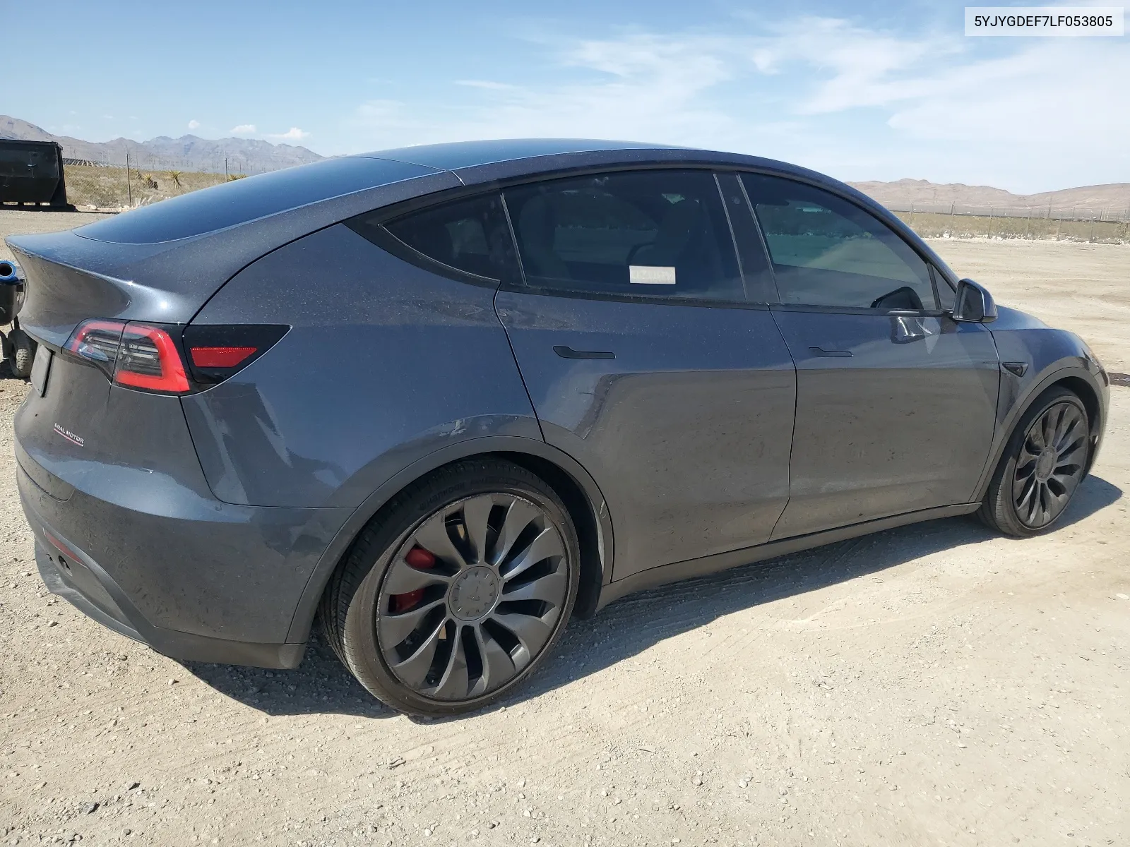 2020 Tesla Model Y VIN: 5YJYGDEF7LF053805 Lot: 65711934