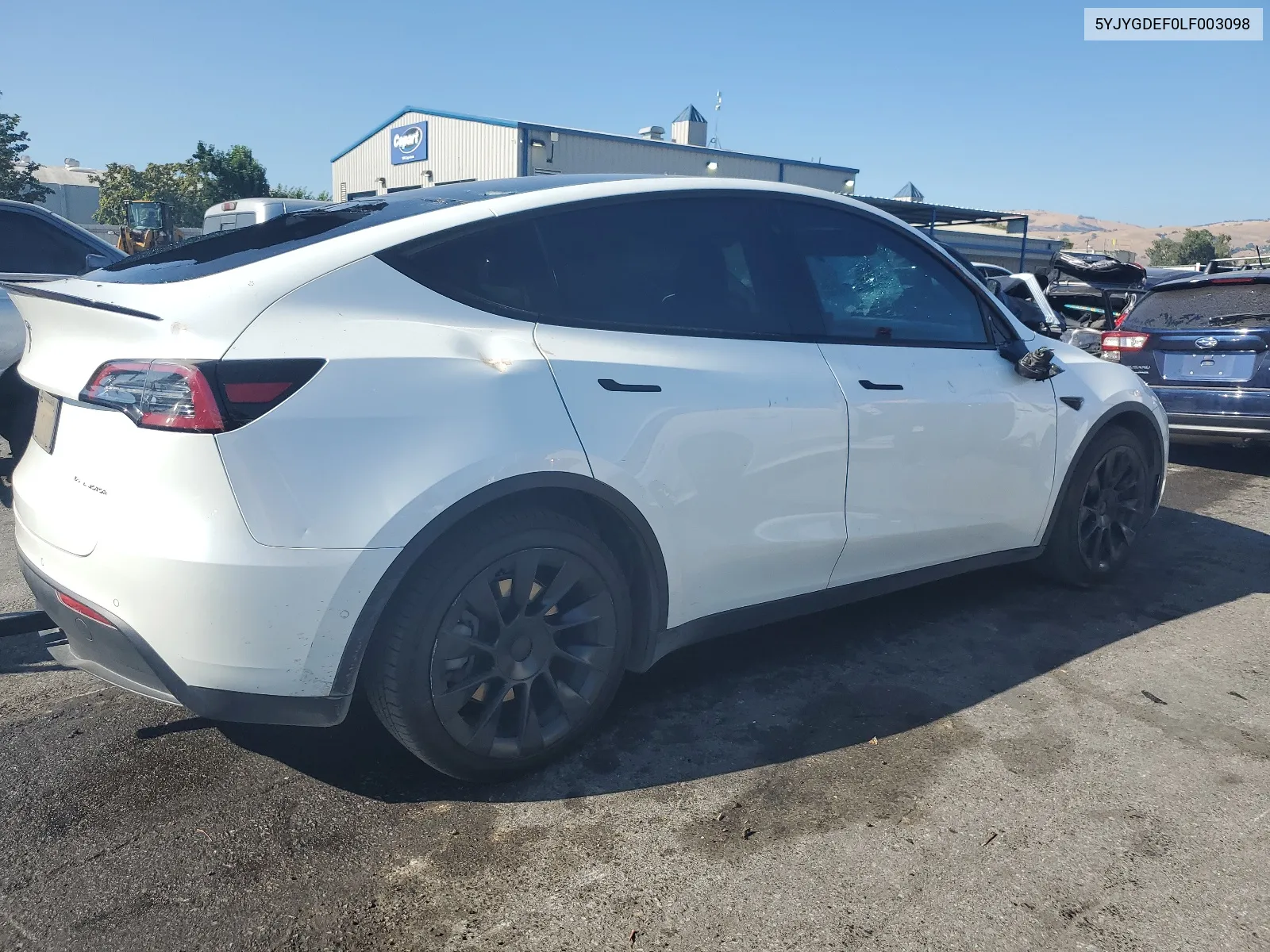 2020 Tesla Model Y VIN: 5YJYGDEF0LF003098 Lot: 66532064