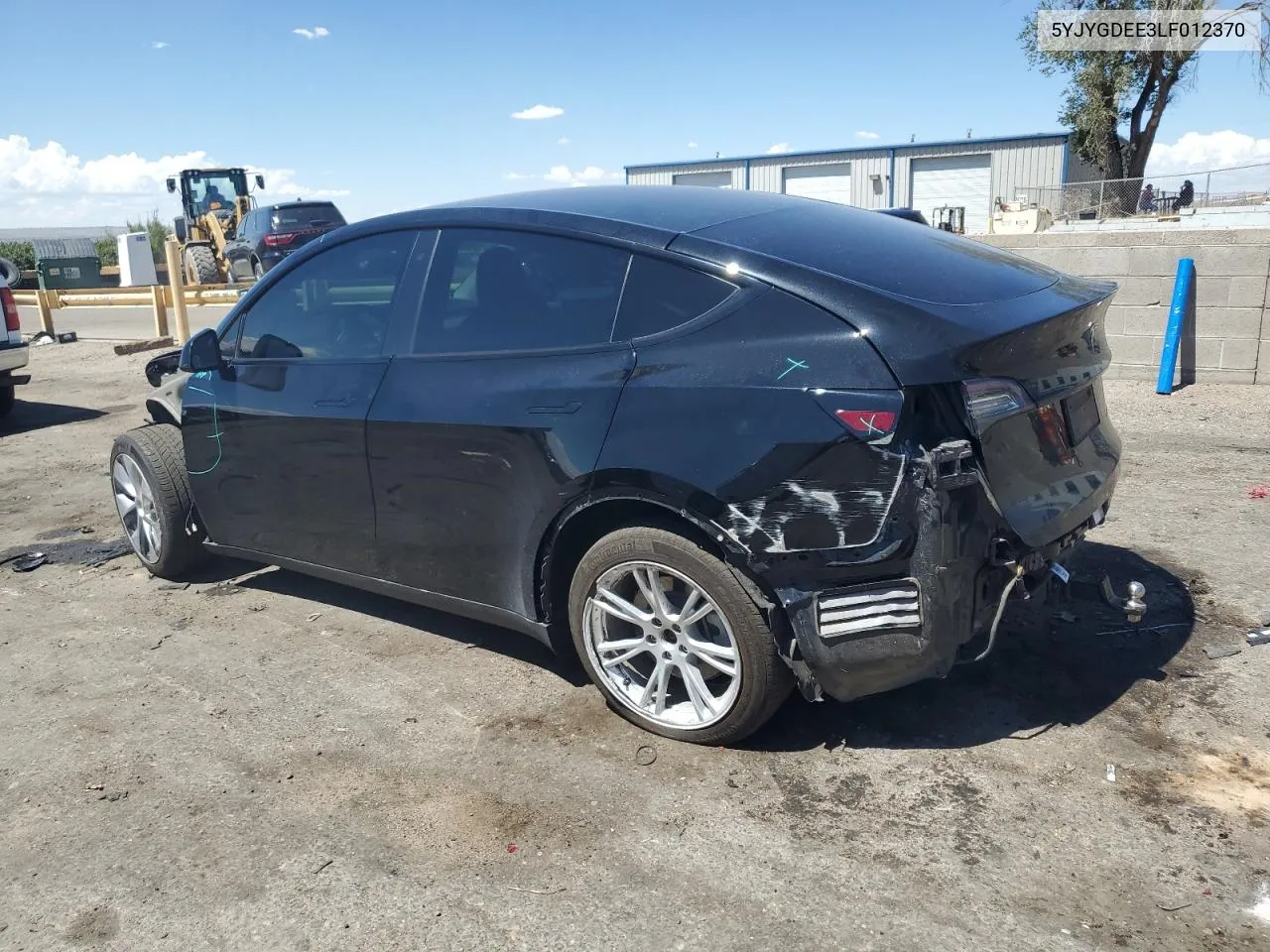 2020 Tesla Model Y VIN: 5YJYGDEE3LF012370 Lot: 67852084