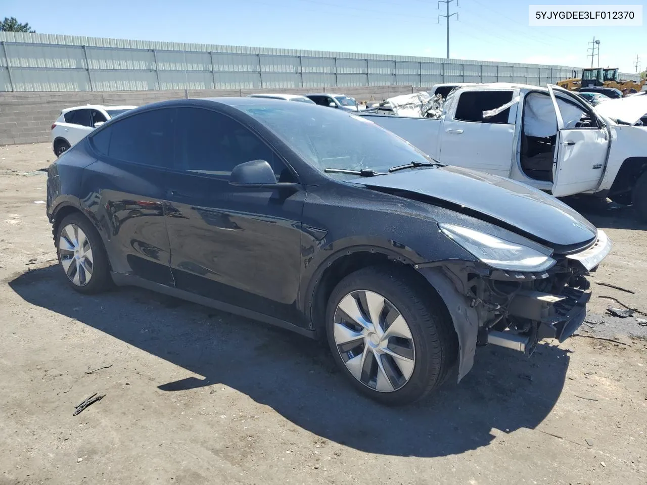 2020 Tesla Model Y VIN: 5YJYGDEE3LF012370 Lot: 67852084