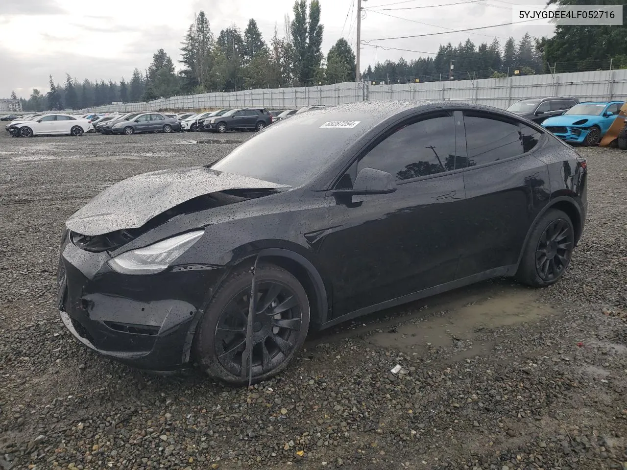 2020 Tesla Model Y VIN: 5YJYGDEE4LF052716 Lot: 68287254