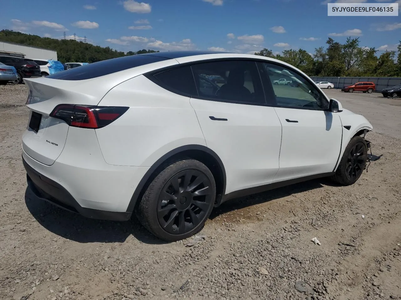 2020 Tesla Model Y VIN: 5YJYGDEE9LF046135 Lot: 68422374