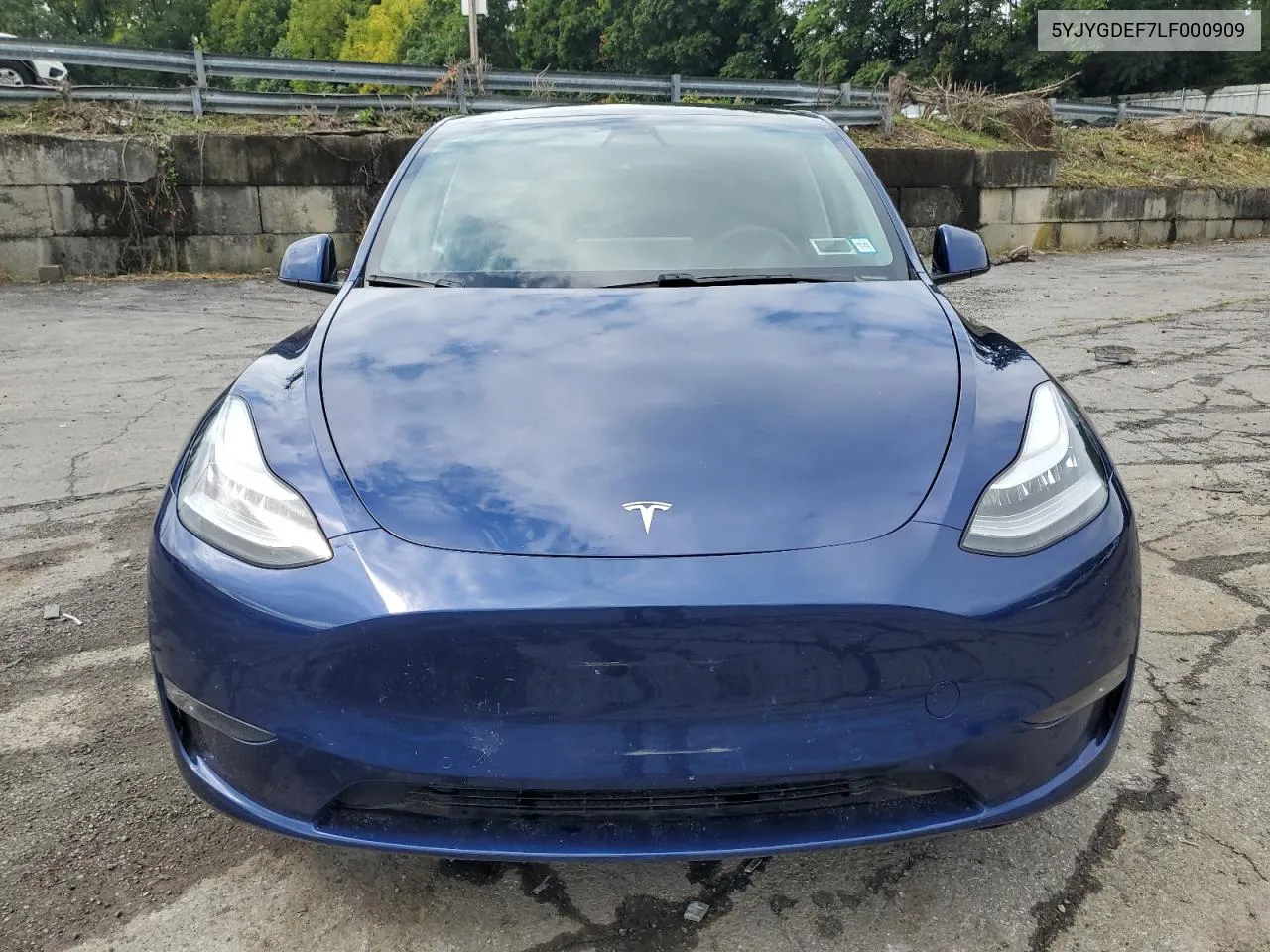 2020 Tesla Model Y VIN: 5YJYGDEF7LF000909 Lot: 69286384