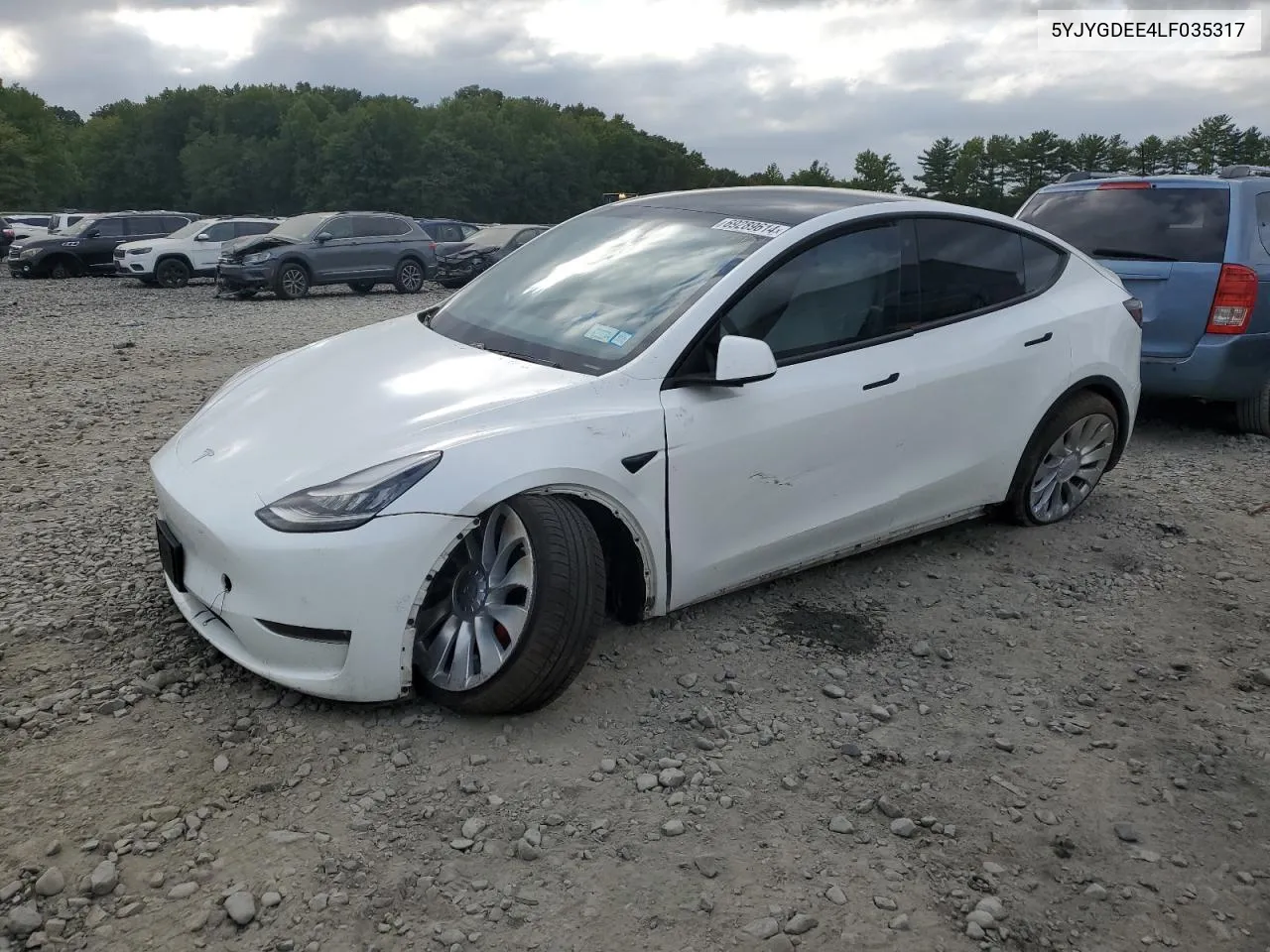 5YJYGDEE4LF035317 2020 Tesla Model Y