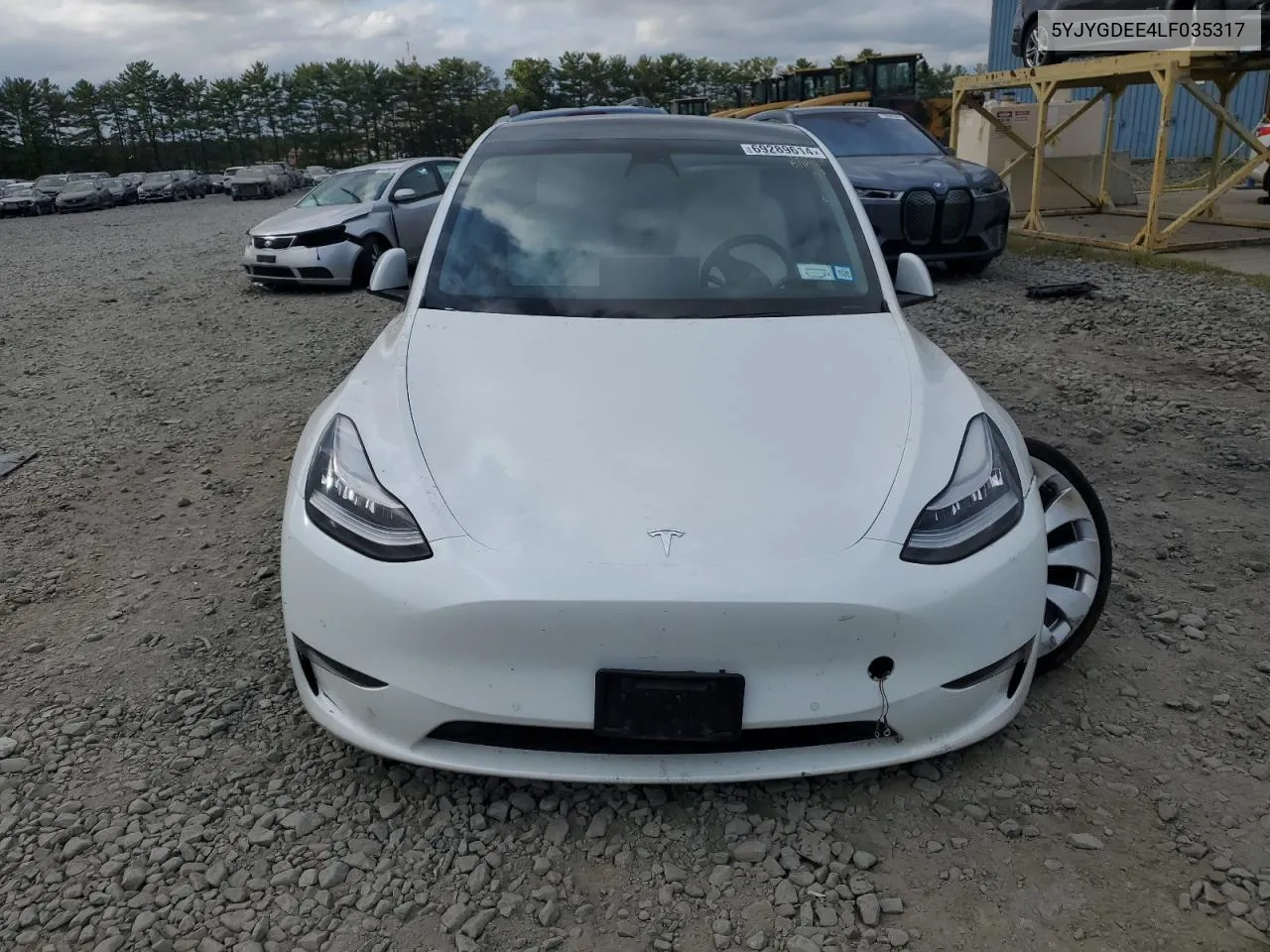 2020 Tesla Model Y VIN: 5YJYGDEE4LF035317 Lot: 69289614